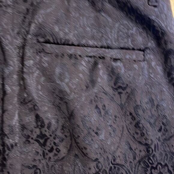 White House Black Market Blue Jacquard Slim Ankle Pants Size 0 P Printed - Picture 7 of 7